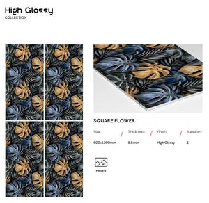 En stock – Série Design Moderne – Carreaux de marbre émaillés polis 600x1200mm – Grand format – Carreaux de sol en porcelaine haute brillance pour la maison et le commerce - Product Image 2