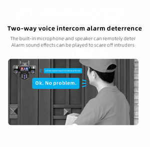 V380 Pro 4G 6MP 3중 렌즈 듀얼 태양광 패널 10배 줌 솔라 CCTV IP 네트워크 카메라 8000mAh 배터리 야간 투시 PIR 모션 감지 마이크 내장 - Product Image 3