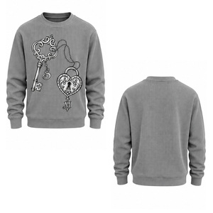 Sudadera de punto gofrado para hombre, cuello redondo texturizado, manga larga, jersey cálido de invierno, ropa de calle, venta al por mayor personalizada, top informal - Product Image 4