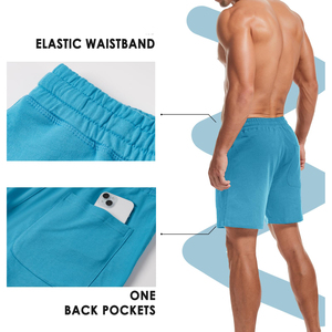 Shorts en molleton de coton 100% personnalisés de haute qualité avec logo OEM, vêtements décontractés pour hommes, grandes tailles, tissu molletonné pour hommes - Product Image 3