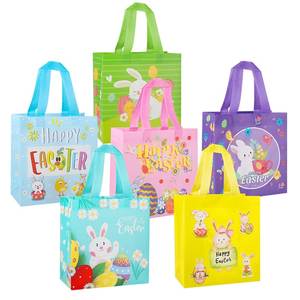 Sac fourre-tout en PP non tissé avec logo personnalisé, sac de shopping réutilisable pour mariage, anniversaire, fête et emballage de cadeaux de vacances - Product Image 6