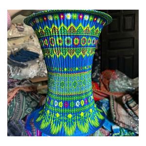 Traditional Vietnamese Hmong Fabric Lantern Colorful Handmade Brocade Decorative Light for Cultural Events & Decoration - Product Image 4