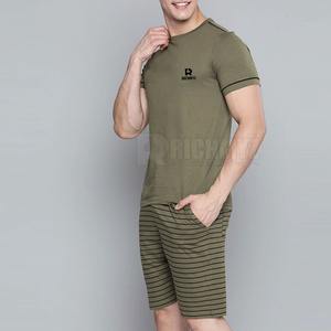 Ensemble t-shirt et short à manches courtes pour homme, vêtements de sport, idéal pour la course à pied, ensemble été 2 pièces - Product Image 3