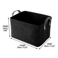 Panier de rangement en feutre pliable et écologique pour vêtements, jouets et articles divers, idéal pour la maison