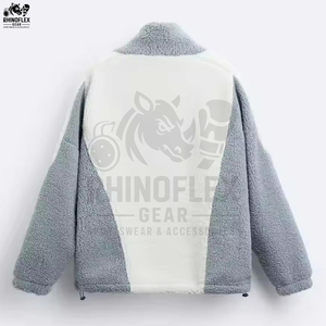 Nuevas chaquetas vintage de forro polar Sherpa 100% algodón, chaquetas sólidas para hombre - Chaquetas Sherpa transpirables e impermeables para invierno - Product Image 2