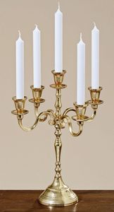 Candelabro de Metal con Cinco Brazos para Decoración del Hogar y Bodas, Diseño Duradero - Product Image 2