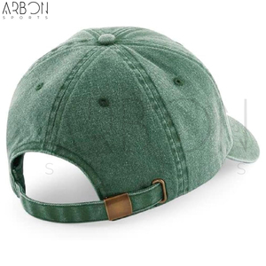Casquettes de sport souples et réglables à 6 panneaux, vert olive délavé, effet vieilli, avec logo personnalisé, qualité supérieure, nouvelle arrivée, prix de gros - Product Image 2