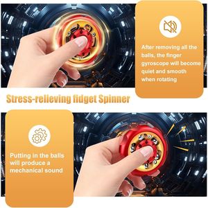 Fidget Spinner in Metallo di Precisione, Giocattolo Antistress e Antiansia, Strumento per Alleviare l'Ansia - Product Image 3