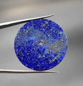 Esfera de Reloj de Lapislázuli Azul Natural de A K Gems, 31.50 mm, Redonda, Pulida por un Lado, Modelo ETH-1004 de Rajasthan - Product Image 1