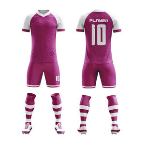 ชุดเสื้อฟุตบอลและกางเกงขาสั้นแบบ OEM สั่งทำได้ พร้อมบริการสกรีนลายแบบ Sublimation ชุดฟุตบอลน้ำหนักเบา ระบายเหงื่อได้ดี สำหรับทีมกีฬา - Product Image 6