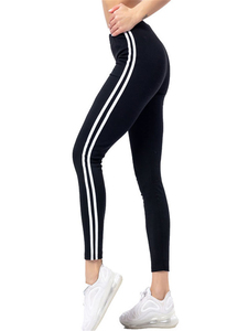 Leggings de compression évasés à taille haute et élastique pour femmes, longueur cheville, effet froncé aux fesses, pour la course et le fitness (vente en gros) - Product Image 2