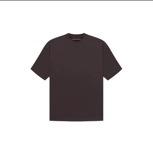 T-shirt en coton de haute qualité à manches courtes, col ample, logo personnalisé, couleur unie, 260g, été, grande taille, OEM personnalisable - Product Image 2