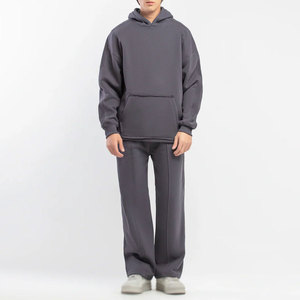 Wholesale Streetwear Tracksuit Heavyweight Cotton Activewear Set Low MOQ Factory for Brand Buyers - Product Image 2