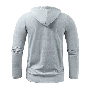 Sudadera de trabajo para hombre, de algodón grueso, con bolsillo canguro, para construcción y trabajos al aire libre. - Product Image 3