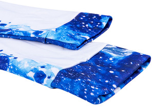 Sudadera con Capucha para Hombre, Estampado Personalizado, Azul y Blanco, Sublimación, Poliéster, Casual, Otoño, Corte Regular, con Bolsillo Delantero - Product Image 5