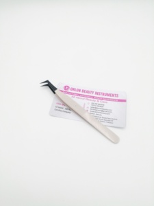 Professional Stainless Steel Curved Volume Tweezers For Eyelash Extension Custom Private Label Eyelash Beauty <b>Tools</b> Lash Tweezer - Product Image 2