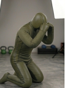 Olive Green Faux Leather <b>Boxing</b> <b>Dummy</b> Durable Training Equipment for Adult Martial Arts Practice - Product Image 3