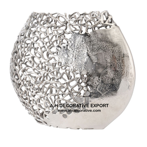 Jarrón Esférico Moderno con Textura de Rayos de Sol, Jarrón de Metal Antiguo Color Bronce, Jarrón Decorativo con Líneas Radiales, Jarrón Decorativo de Lujo para el Hogar y Hoteles - Product Image 6