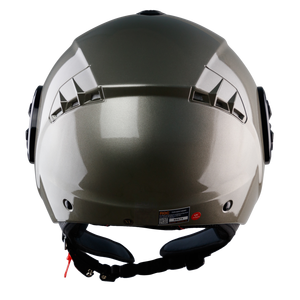Casque de moto ROC R06 fabriqué au Vietnam, face ouverte en ABS, certifié DOT, doublure en mousse à visière unique, nouveau design - Product Image 6