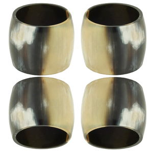 Juego de 4 Anillos para Servilletas con Forma de Cuerno, Redondos, de Alta Calidad, para Decoración de Mesa en Hoteles, Restaurantes, Bodas y Fiestas - Product Image 1