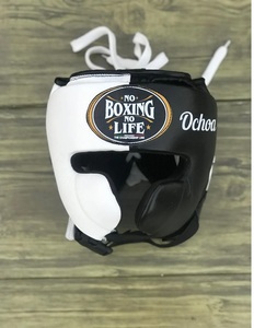 Conjunto de Sparring Blanco y Negro 'No Boxing No Life' al por Mayor, con Guantes de Boxeo, Protector de Cabeza y Protector Inguinal - Product Image 5