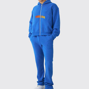 Ensemble de survêtement unisexe ample 2 pièces, ensembles de jogging pour femmes, tenues en polaire d'hiver en gros, ensemble pantalon 2 pièces, survêtements pour hommes - Product Image 3