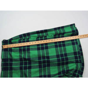 Jupe écossaise vintage à carreaux Black Watch pour femme, kilt en laine vert et bleu marine - Product Image 5