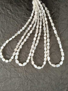 Perles de pierre de lune naturelle facettées – Perles de pierres précieuses de haute qualité pour la fabrication de bijoux, bracelets et colliers - Product Image 3
