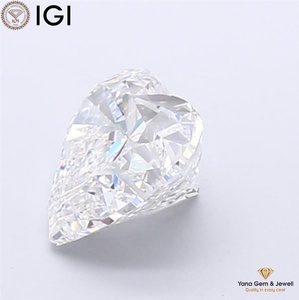 Diamante cultivado en laboratorio CVD con certificación IGI de la mejor calidad, forma de corazón, color E, claridad VVS1, 3.01 quilates, regalo romántico para mujeres. - Product Image 6