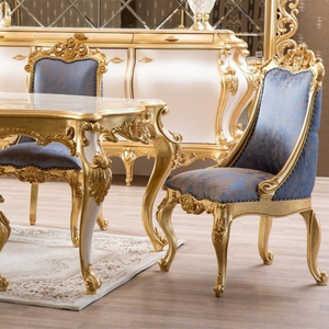 French Luxury Style Dining <b>Table</b> Set Mahogany Durable Solid Back Eco-Friendly Display Cabinet <b>Buffet</b> Hotel Villa Furniture - Product Image 2