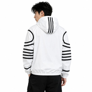 Rainbow <b>Spray</b> Custom Windproof Casual Blank Rain Y2k Style Jacket Outdoor Windbreaker Parka Baggy Windbreaker Jacket for Men USA - Product Image 2
