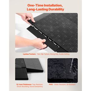 Kit di Bordi Modulari per Pavimenti da Garage Femminile, 15 Pezzi, Robusto, Antiscivolo, Facile da Montare, Accessori per Pavimentazione - Product Image 3