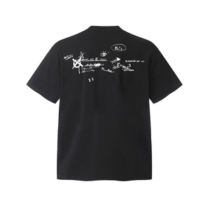 Camiseta de Punto 100% Algodón Lavado, Nueva Moda, Color Sólido, Manga Corta de Verano, Secado Rápido, Transpirable, con Estampado, para Hombre - Product Image 5