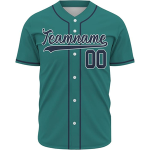 Camiseta de Béisbol Estampada al por Mayor, Nueva, de Venta Caliente, para Adultos, con Impresión Digital, Antibacteriana, 100% Poliéster, Personalizable, Cuello en V - Product Image 3