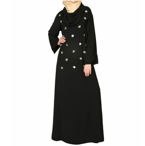 Vestido Musulmán Tradicional Personalizado, Abaya Islámica para Mujer, Estilo Abierto por Delante, Jilbab, Vestidos Musulmanes de Talla Grande, Abayas para Damas - Product Image 4