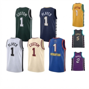Camiseta de Baloncesto Unisex con Cuello en V, Personalizable con Impresión Digital, Ligera, Transpirable, de Malla, Secado Rápido, 100% Poliéster - Product Image 1