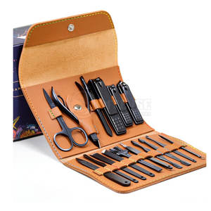 Ensemble professionnel de manucure et pédicure en acier inoxydable, kit de soin des ongles avec étui zippé pour la beauté et le toilettage, vente en gros - Product Image 6