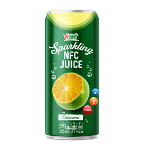 Muestra gratis y etiqueta privada 330ml espumoso Calamansi Juice Drink-Fábrica de Vietnam, bebidas carbonatadas, servicios OEM/ODM - Product Image 1