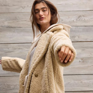 Abrigo Largo de Piel Sintética de Alta Calidad para Mujer, 100% Algodón y Lana, Abrigo Largo de Piel Sintética para Mujer - Product Image 6