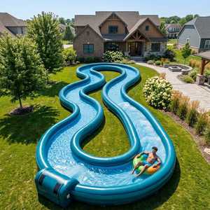 <span class=keywords><strong>Piscine</strong></span> gonflable géante Lazy River, parc aquatique de jardin, balles à bulles, <span class=keywords><strong>piscine</strong></span> gonflable extérieure avec jeux aquatiques <span class=keywords><strong>pour</strong></span> enfants et adultes - Product Image 4