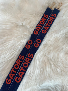 Correa de Bolso Personalizada con Cuentas Naranja y Blancas, Estilo Preppy, Accesorio para el Día del Partido de Fútbol Americano, Impermeable, para Navidad - Product Image 2