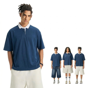 T-shirt pour homme, uni, respirant, à manches courtes, avec patte de boutonnage, classique, décontracté, pour le bureau, les voyages, le quotidien, fabriqué au Bangladesh - Product Image 1