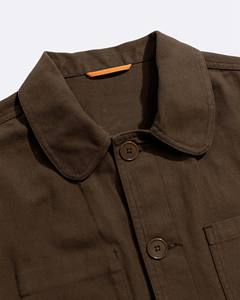 Chaqueta de Mezclilla Impermeable para Hombre, de Alta Calidad, Estilo Retro, con Cierre, de Algodón Grueso, Talla Grande - Product Image 6