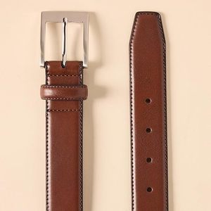 Ceintures en cuir véritable de haute qualité au design élégant 2025 pour hommes, avec logo personnalisé, vente en gros, ceinture décontractée pour jeans avec boucle à ardillon en alliage - Product Image 3