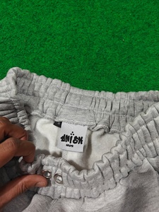 100% Cotton Fleece <b>Jogger</b> Men's Pants Haidergrey <b>Cuffed</b> Relaxed Fit Streetwear Embroidery Logo With Zip Pocket Flat Design - Product Image 6