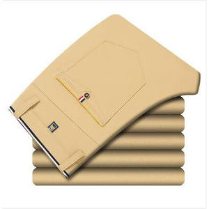 Pantalon crayon décontracté pour homme, coupe slim ajustée, plissé, fermeture à fil, tendance 2023, GRIS 30 77 cm - Product Image 3