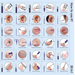 Wholesale Professional and Personal Use Manicure Kit Custom Color Manicure Pedicure Set for Men and Women - Product Image 5