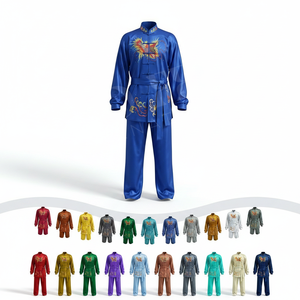 Uniforme de Artes Marciales Mixtas (MMA) para Exteriores, Conjunto de Uniforme de Kung Fu y Tai Chi de Manga Larga, Traje de Artes Marciales de Alta Calidad, Uniforme de Karate Bordado Personalizado - Product Image 1