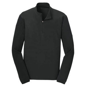 Men's Slim Fit Winter Casual Quarter Zipper <b>Sweatshirt</b> Soft Cotton Polyester <b>Fleece</b> Custom Print Logo Design Hoodies <b>Sweatshirts</b> - Product Image 1