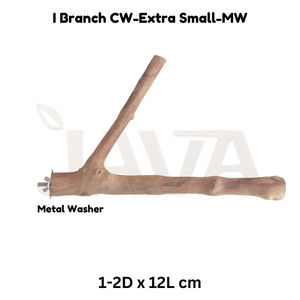 Javawood - Juguete Ecológico para Pájaros de Madera de Café con Percha en Forma de Y, Soporte para Pájaros Inspirado en la Naturaleza, Tallas XS y MW - Product Image 2